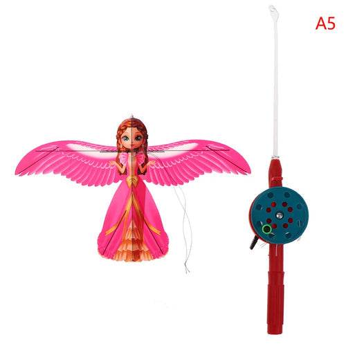 Colorful Cartoon Eagle Kite with 40cm Fishing Rod - Fun for Kids! - ToylandEU