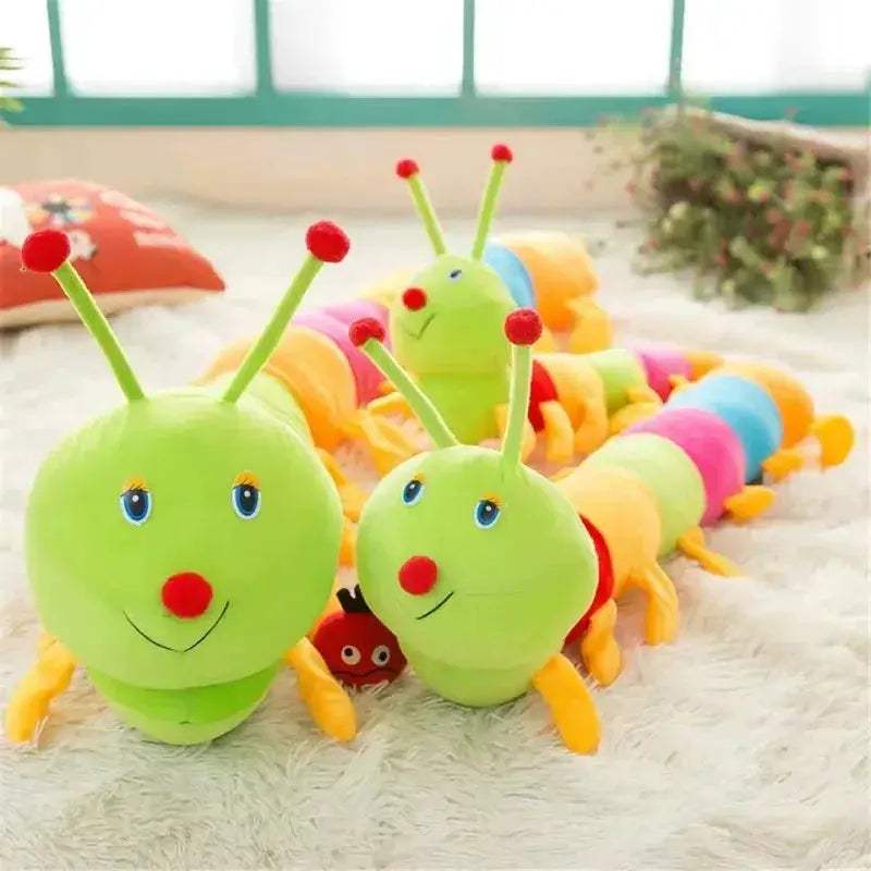 Colorful Caterpillar Plush Toy Soft Pillow For Kids - ToylandEU