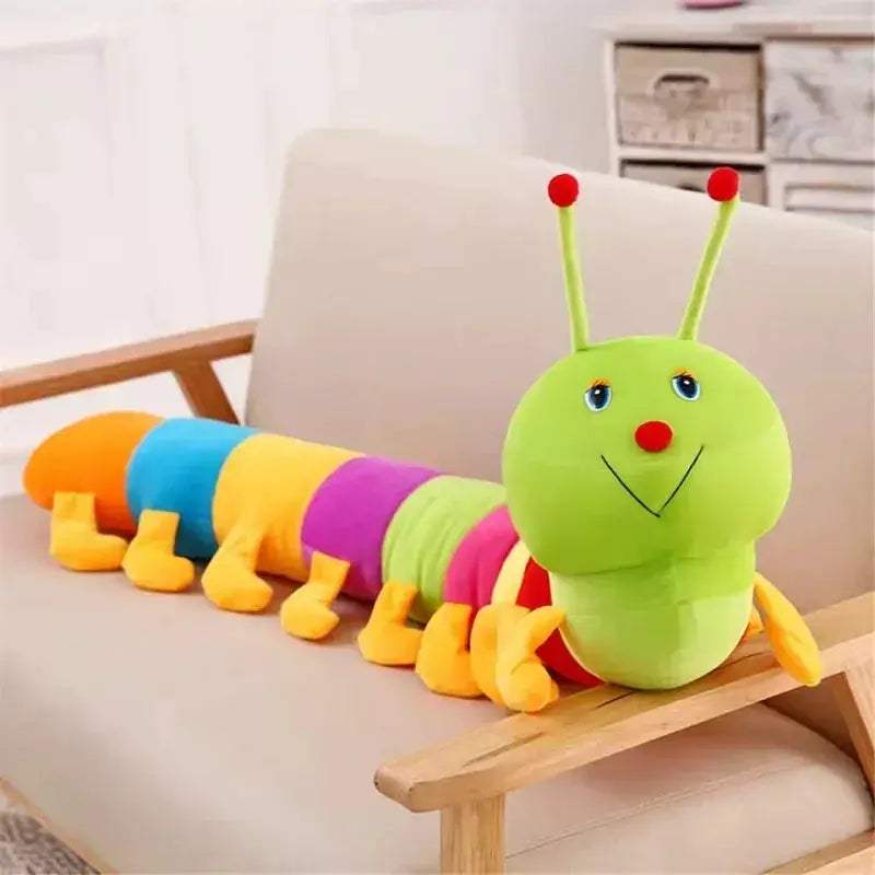 Colorful Caterpillar Plush Toy Soft Pillow For Kids - ToylandEU
