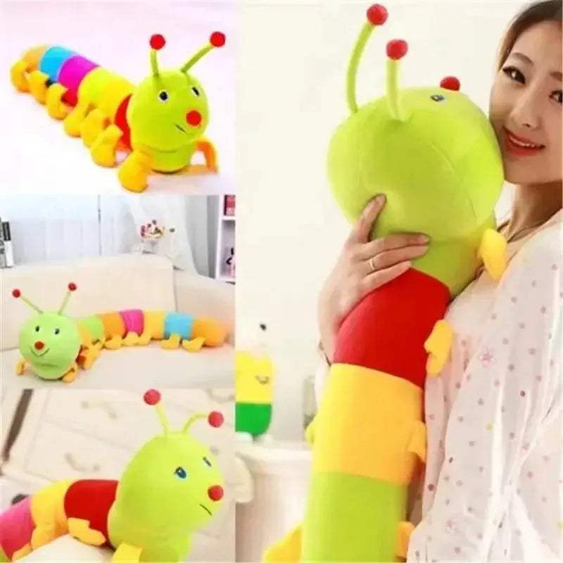 Colorful Caterpillar Plush Toy Soft Pillow For Kids - ToylandEU