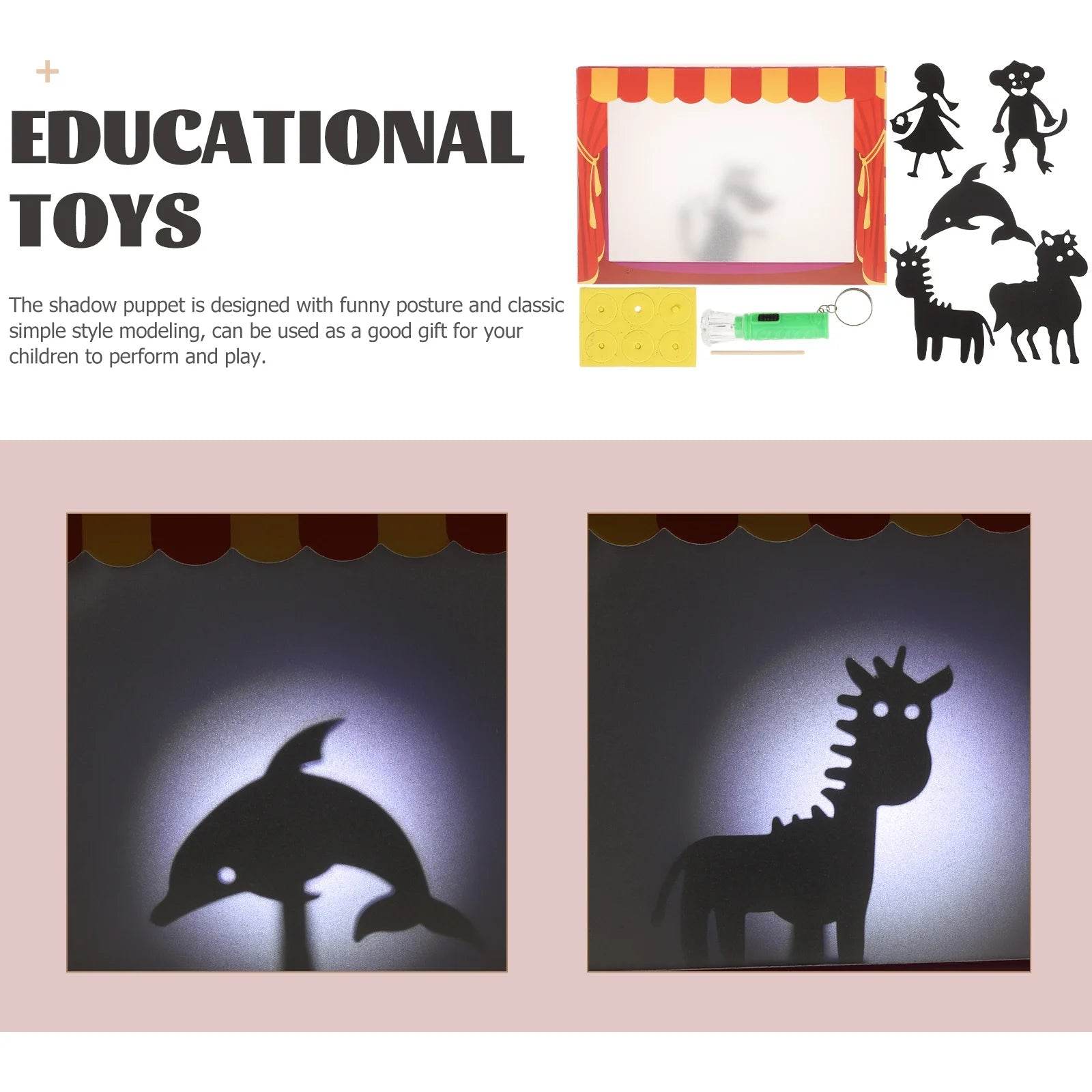Colorful Chinese Shadow Puppetry Set for Kids' Creative Theater Fun - ToylandEU