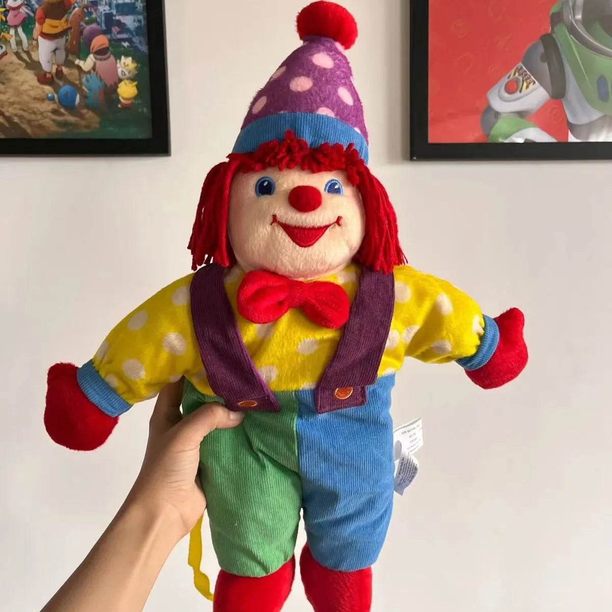 Colorful Clown Plush Backpack - 45cm Soft Toy for Kids' Fun - ToylandEU
