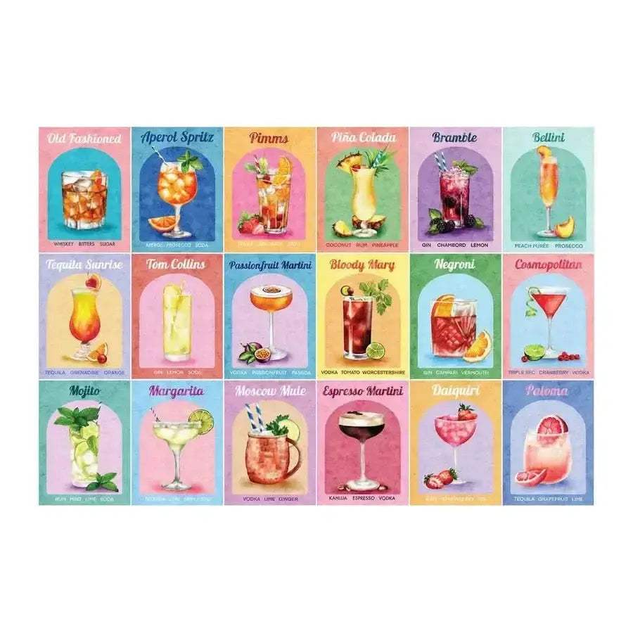 Colorful Cocktails Jigsaw Puzzle 1000 Pieces By House Of Puzzles - ToylandEU