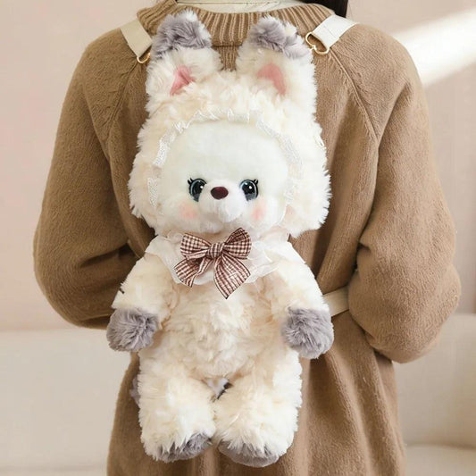  Colorful Cute Animal Plush Backpack Detachable Strap 
