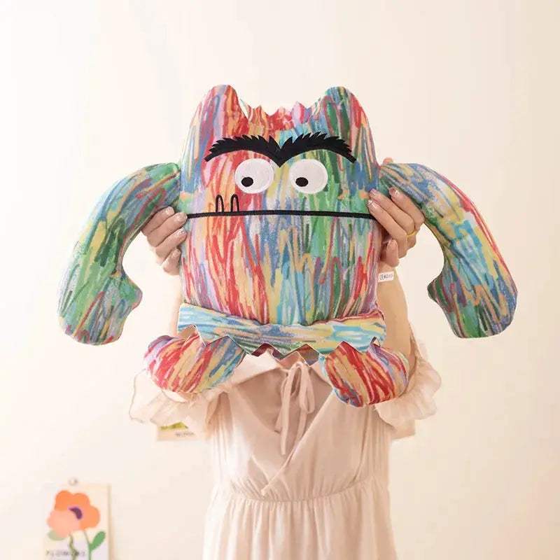 Colorful Demon Monster Plush Toy Big Mouth Pillow Gift - ToylandEU