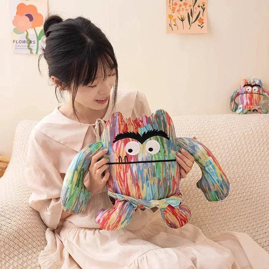  Colorful Demon Monster Plush Toy Soft Big Mouth Pillow -  ToylandEU™
