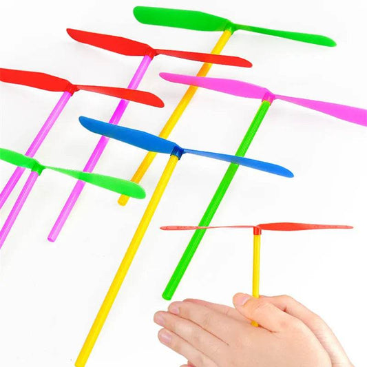 Colorful Dragonfly Propeller Toy for Outdoor Fun - Hand-Push Design - ToylandEU