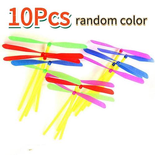 Colorful Dragonfly Propeller Toy for Outdoor Fun - Hand-Push Design - ToylandEU