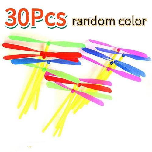 Colorful Dragonfly Propeller Toy for Outdoor Fun - Hand-Push Design - ToylandEU