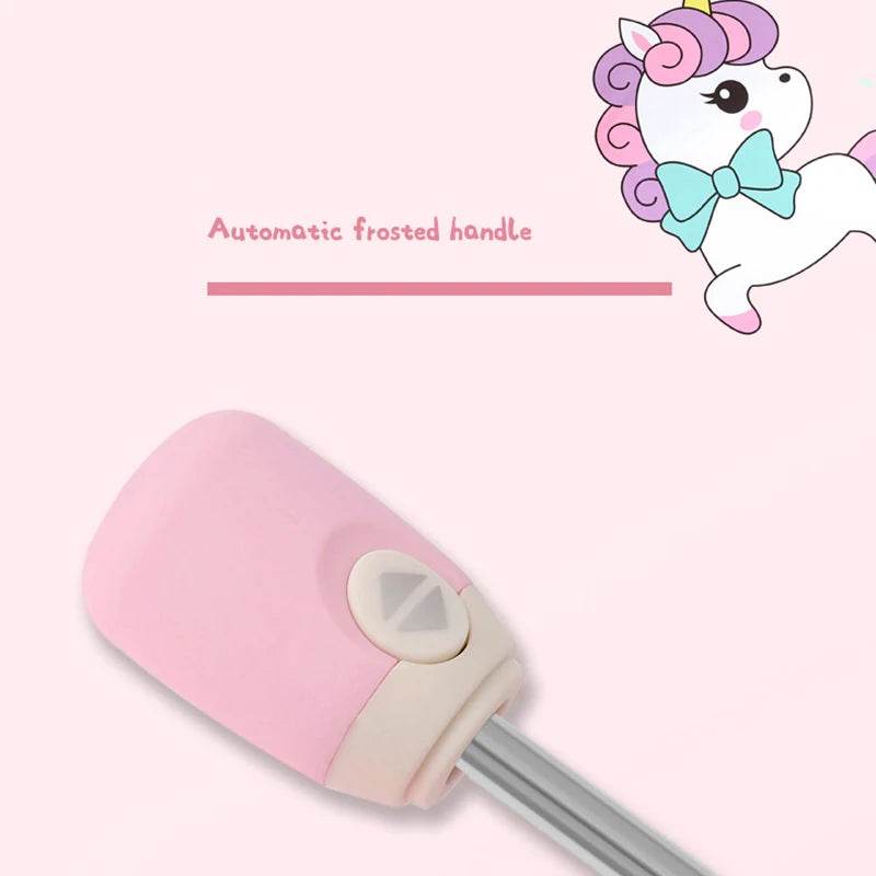 Colorful Folding Automatic Umbrella with Reflective Stripes for Children and Toddlers - ToylandEU