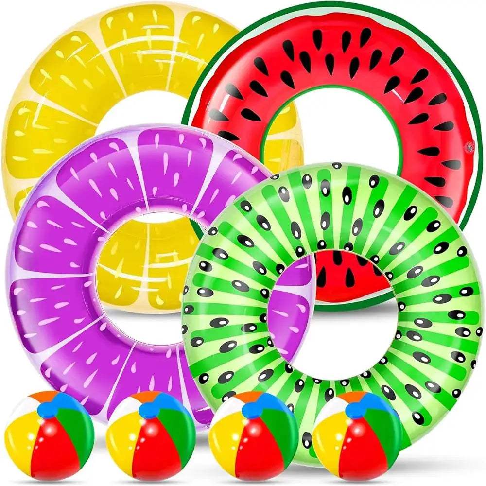  Colorful Fruit Inflatable Pool Floats for Toddlers Set -  ToylandEU™