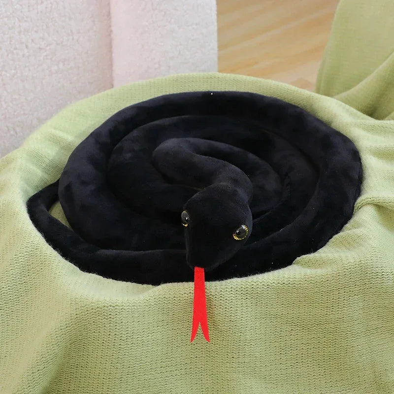 Colorful Giant Plush Snake Toy For Home Decor And Gifts - ToylandEU