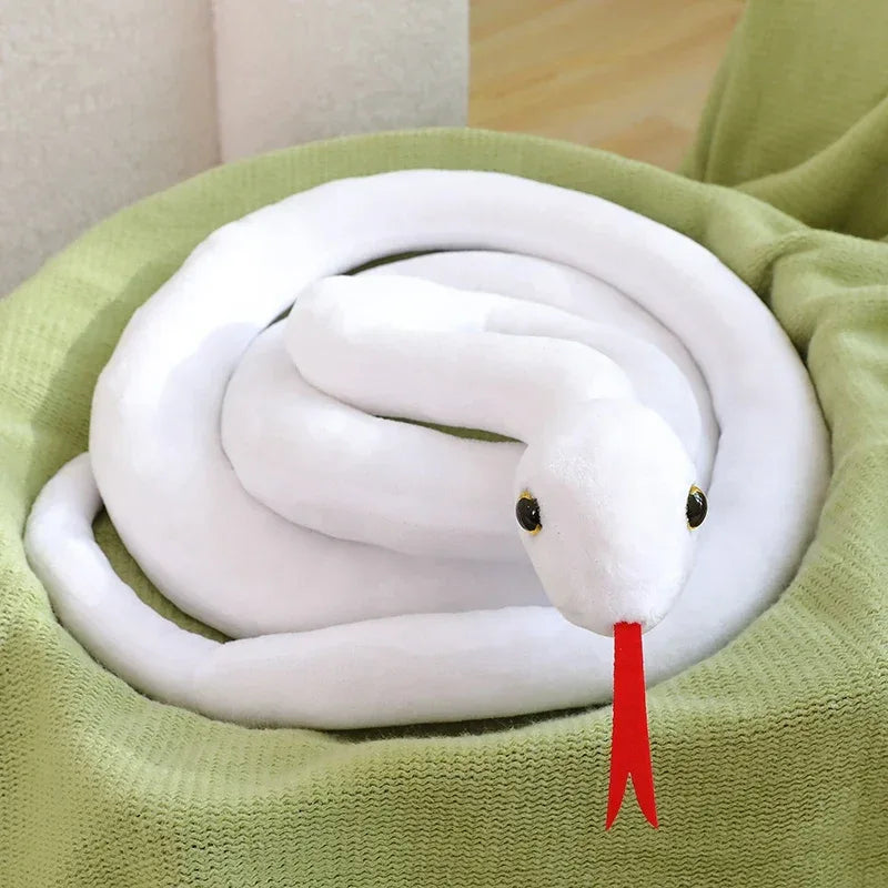 Colorful Giant Plush Snake Toy For Home Decor And Gifts - ToylandEU