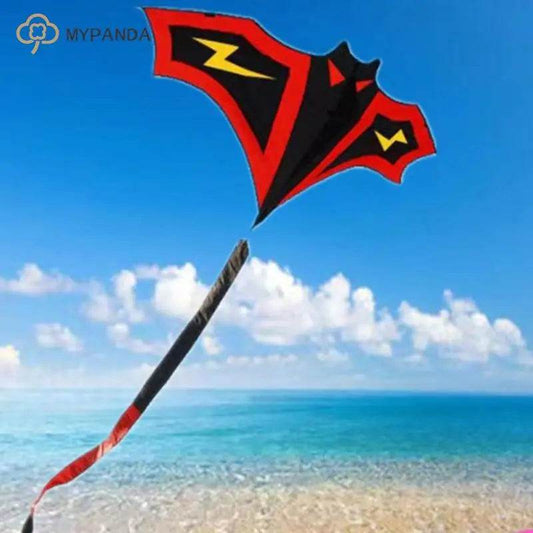 Colorful Handmade Children's Bat Kite with Long Tail - Easy Flying Fun! - ToylandEU