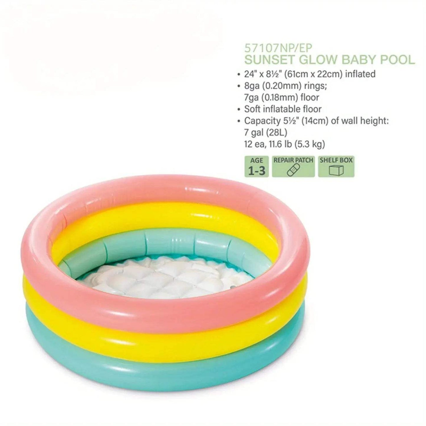  Colorful Inflatable Paddling Pool For Toddlers SafePVC -  ToylandEU™