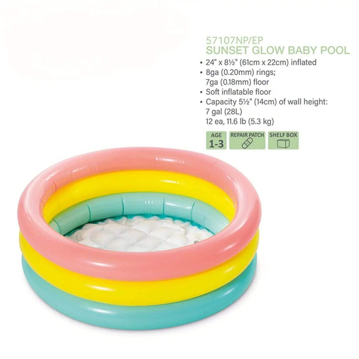  Colorful Inflatable Paddling Pool For Toddlers SafePVC -  ToylandEU™