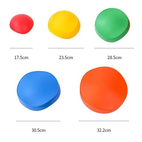 Colorful Kids Balance Stepping Stones for Fun Obstacle Course Training - ToylandEU