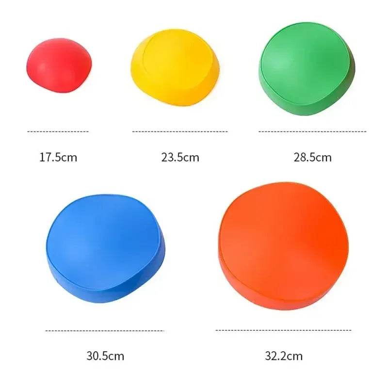 Colorful Kids Balance Stepping Stones for Fun Obstacle Course Training - ToylandEU