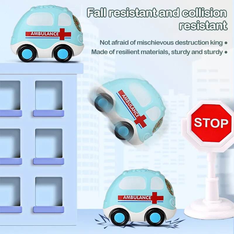 Colorful Kids Traffic Car Set with Play Mat - Educational Fun Toy - ToylandEU