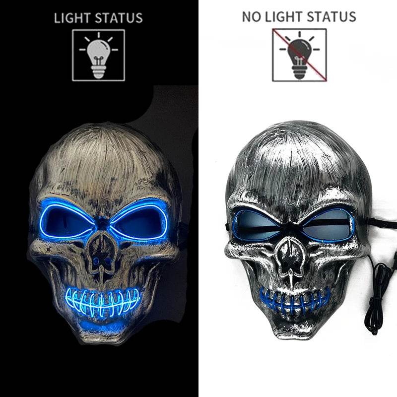 Colorful LED Purge Mask for Halloween Cosplay Glow Effect - ToylandEU