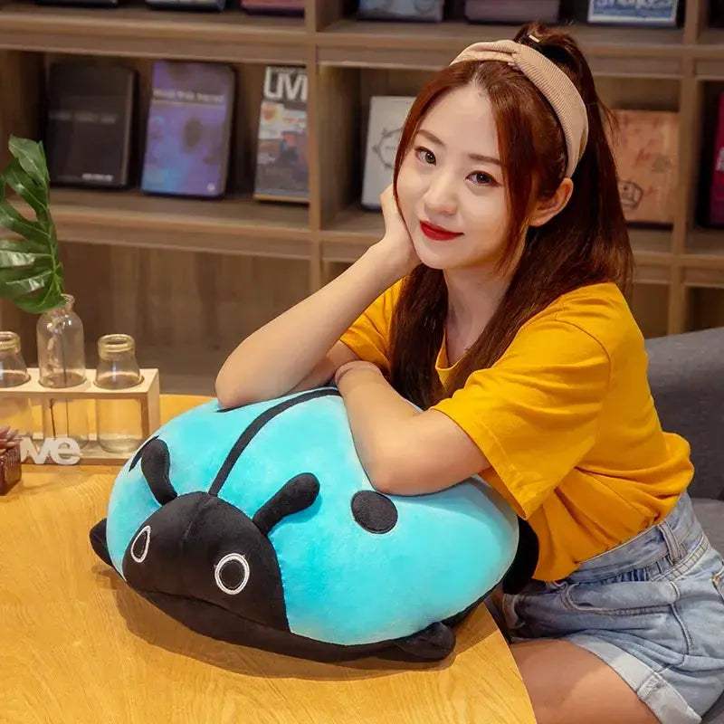 Colorful Ladybug Plush Toy Cushion Soft 40 To 80 Cm - ToylandEU