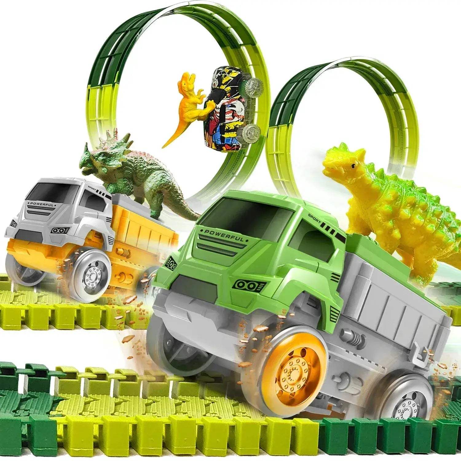Colorful Light Up Climbing Race Track Car Toy For Kids - ToylandEU