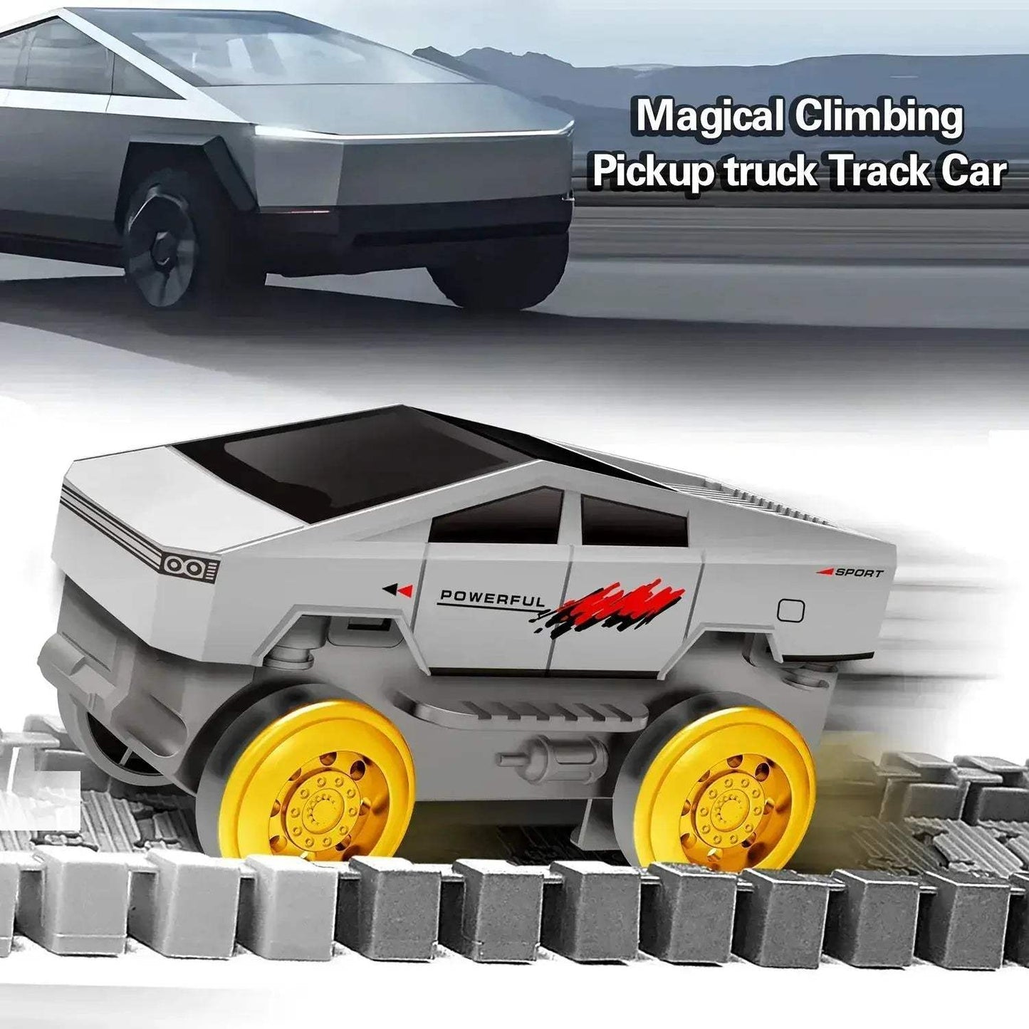 Colorful Light Up Climbing Race Track Car Toy For Kids - ToylandEU