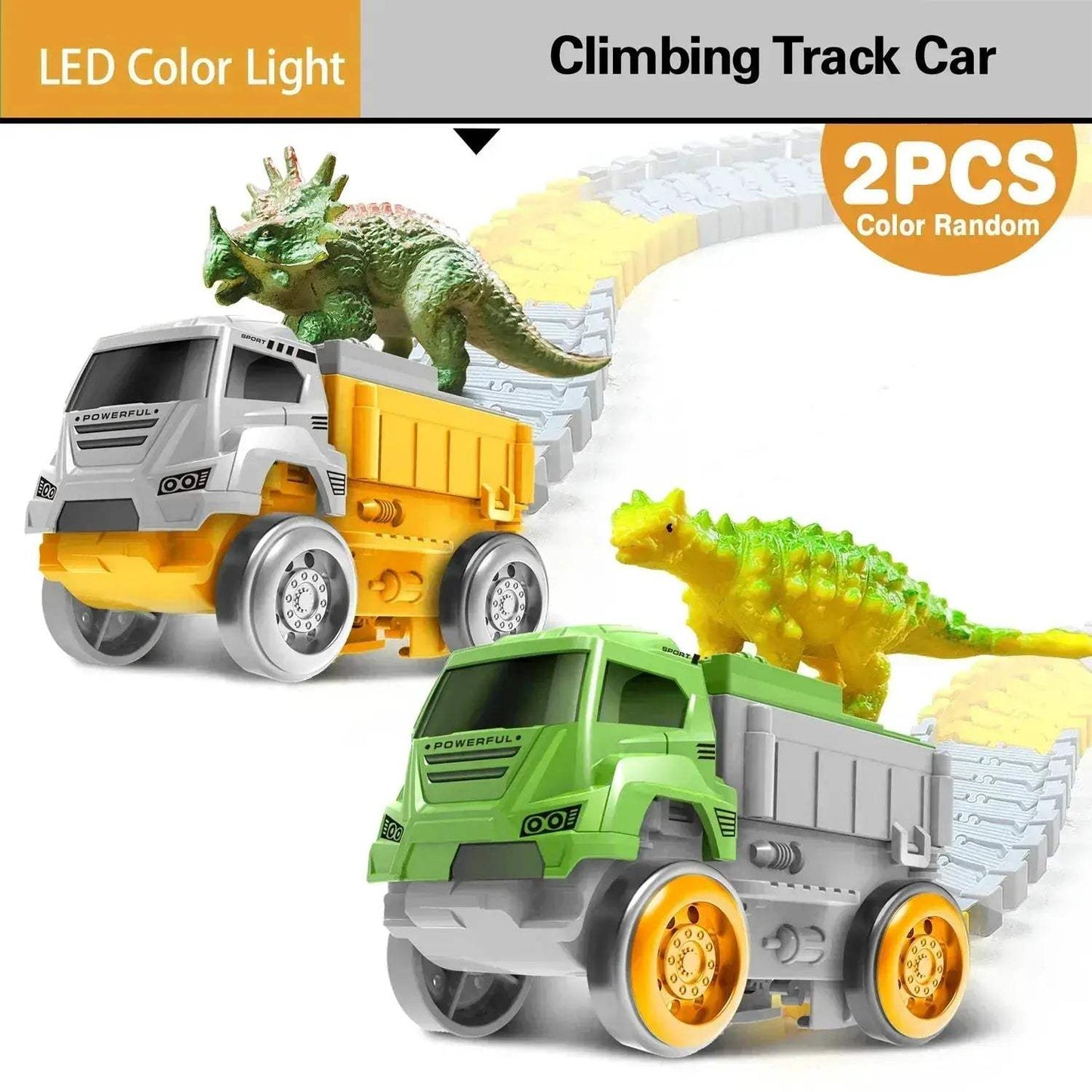 Colorful Light Up Climbing Race Track Car Toy For Kids - ToylandEU