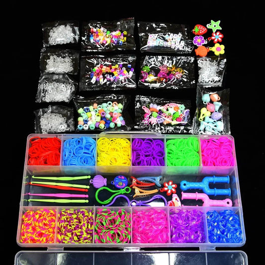 Colorful Loom Band Kit 1800 Pieces For Kids Ages 6 12 - ToylandEU
