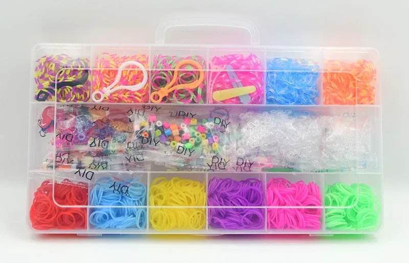 Colorful Loom Band Kit 1800 Pieces For Kids Ages 6 12 - ToylandEU