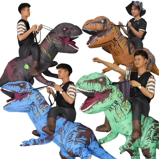 Colorful Mascot Costume Ride On Dinosaur For All Ages - ToylandEU