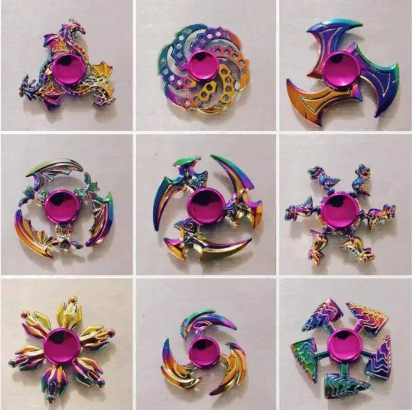 Colorful Metal Fidget Spinner Stress Relief Toy For Adults - ToylandEU