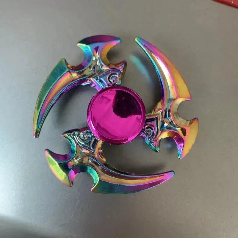  Colorful Metal Fidget Spinner Stress Relief Toy Rainbow -  ToylandEU™