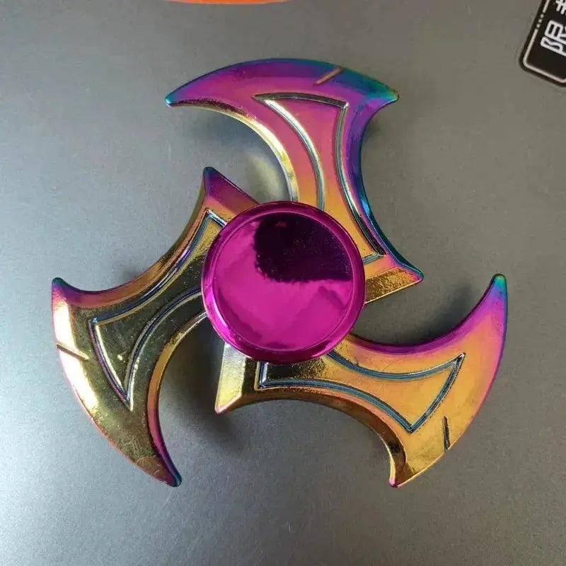  Colorful Metal Fidget Spinner Stress Relief Toy Rainbow -  ToylandEU™