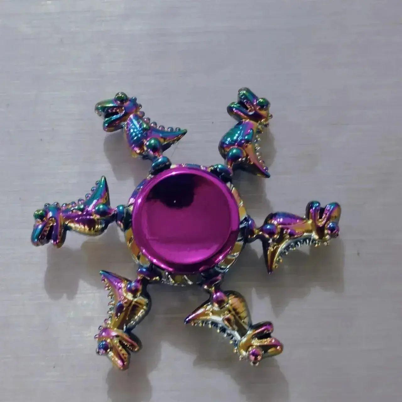  Colorful Metal Fidget Spinner Stress Relief Toy Rainbow -  ToylandEU™