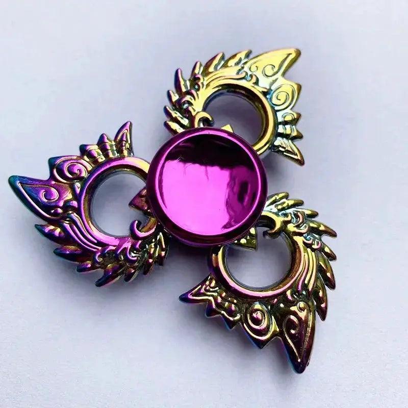  Colorful Metal Fidget Spinner Stress Relief Toy Rainbow -  ToylandEU™