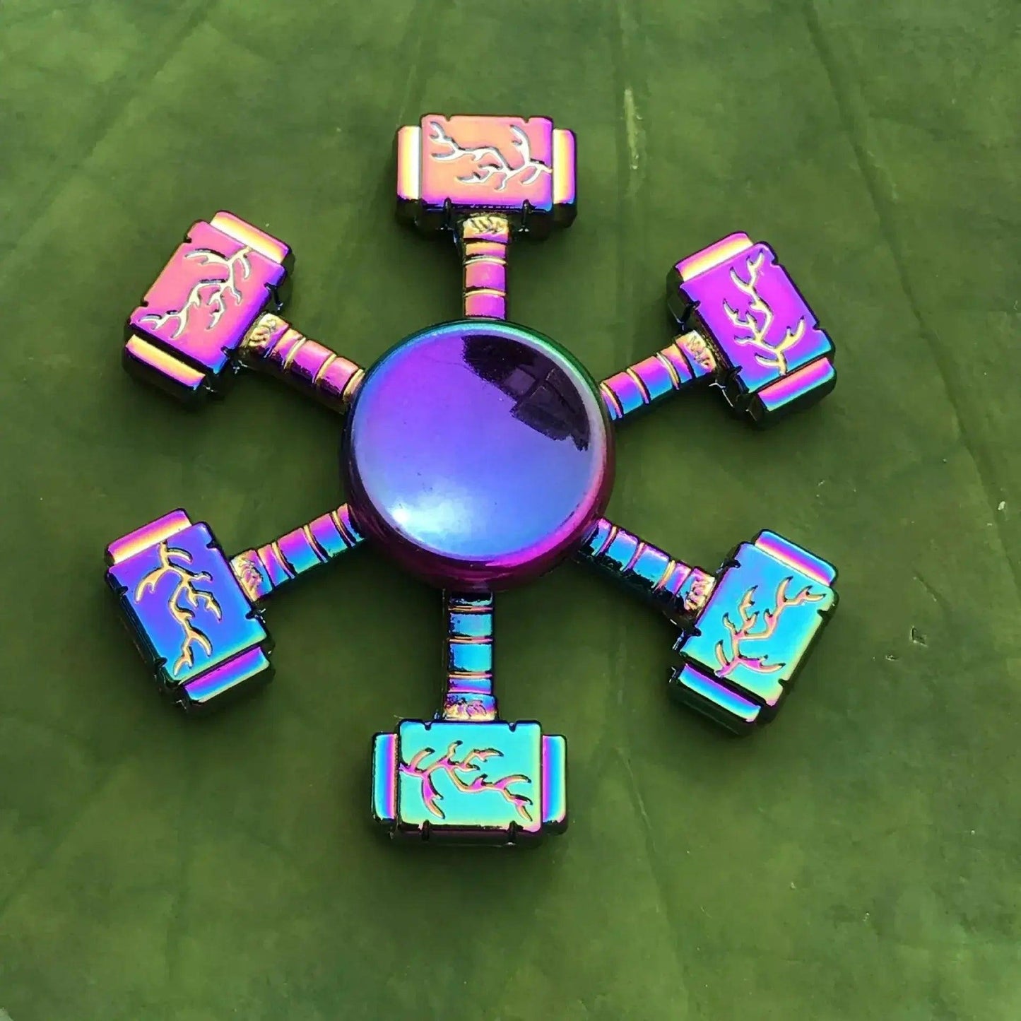  Colorful Metal Fidget Spinner Stress Relief Toy Rainbow -  ToylandEU™