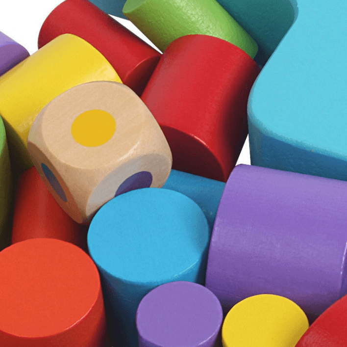 Цветна дървена играчка за баланс на луната за деца на възраст 2-4 години - Забавна семейна игра - ToylandEU