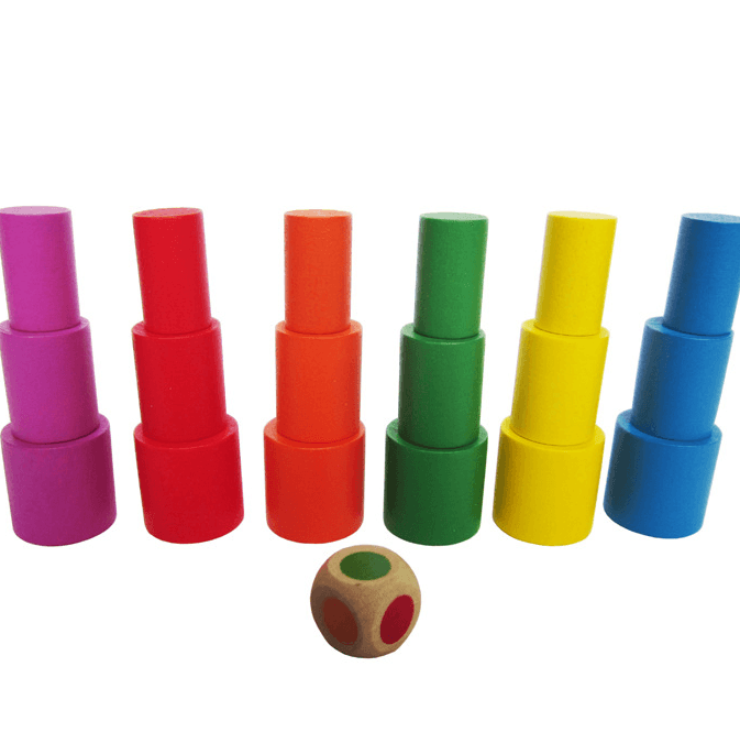 Цветна дървена играчка за баланс на луната за деца на възраст 2-4 години - Забавна семейна игра - ToylandEU