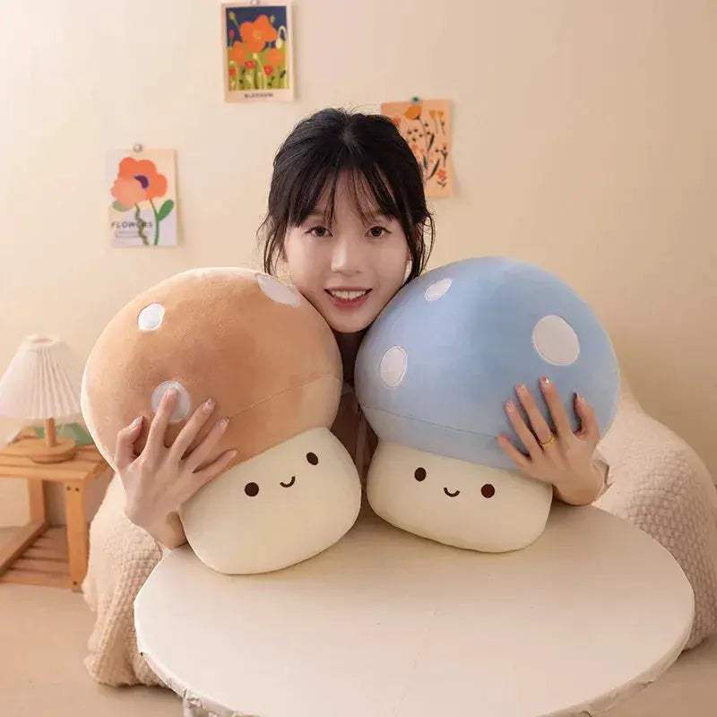 Colorful Mushroom Plush Toy Cushion Soft Gift For All Ages - ToylandEU
