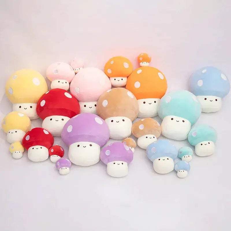 Colorful Mushroom Plush Toy Cushion Soft Gift For All Ages - ToylandEU