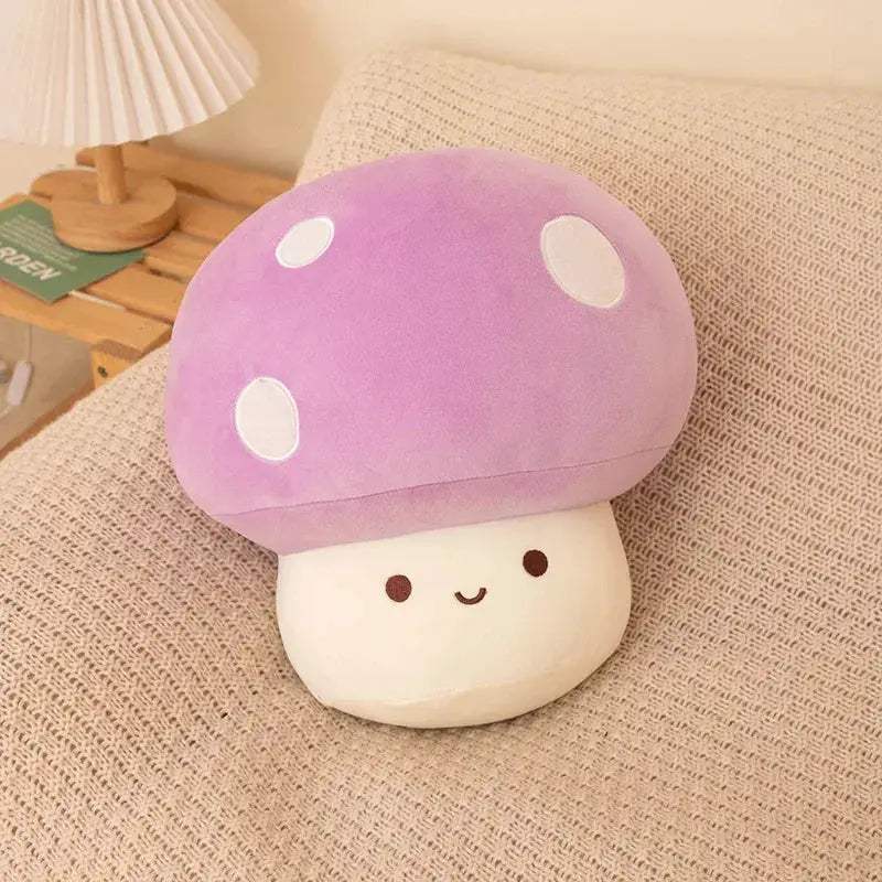Colorful Mushroom Plush Toy Cushion Soft Gift For All Ages - ToylandEU