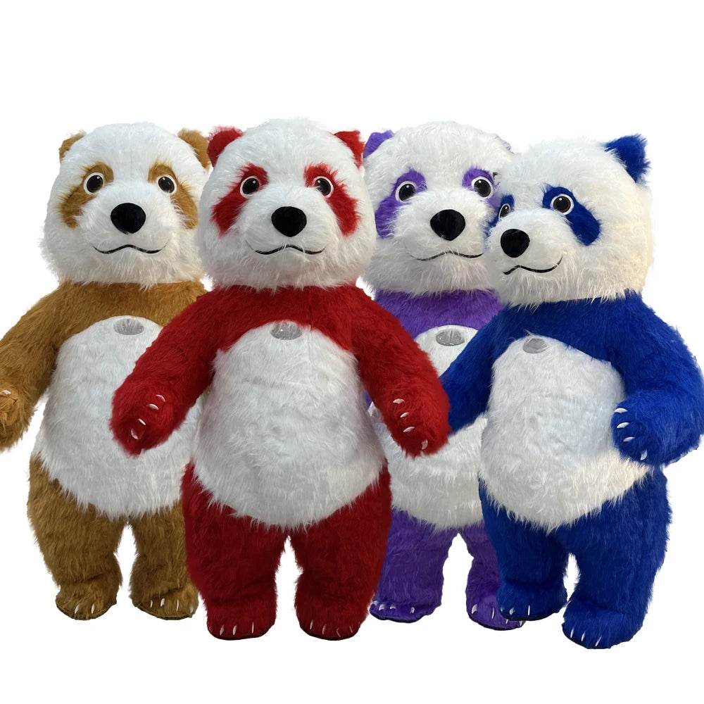 Colorful Panda Costume Inflatable Parade Mascot For Adults - ToylandEU