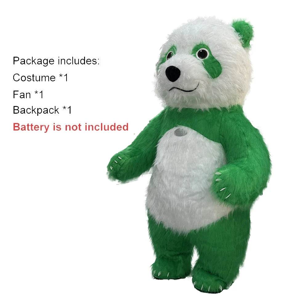 Colorful Panda Costume Inflatable Parade Mascot For Adults - ToylandEU