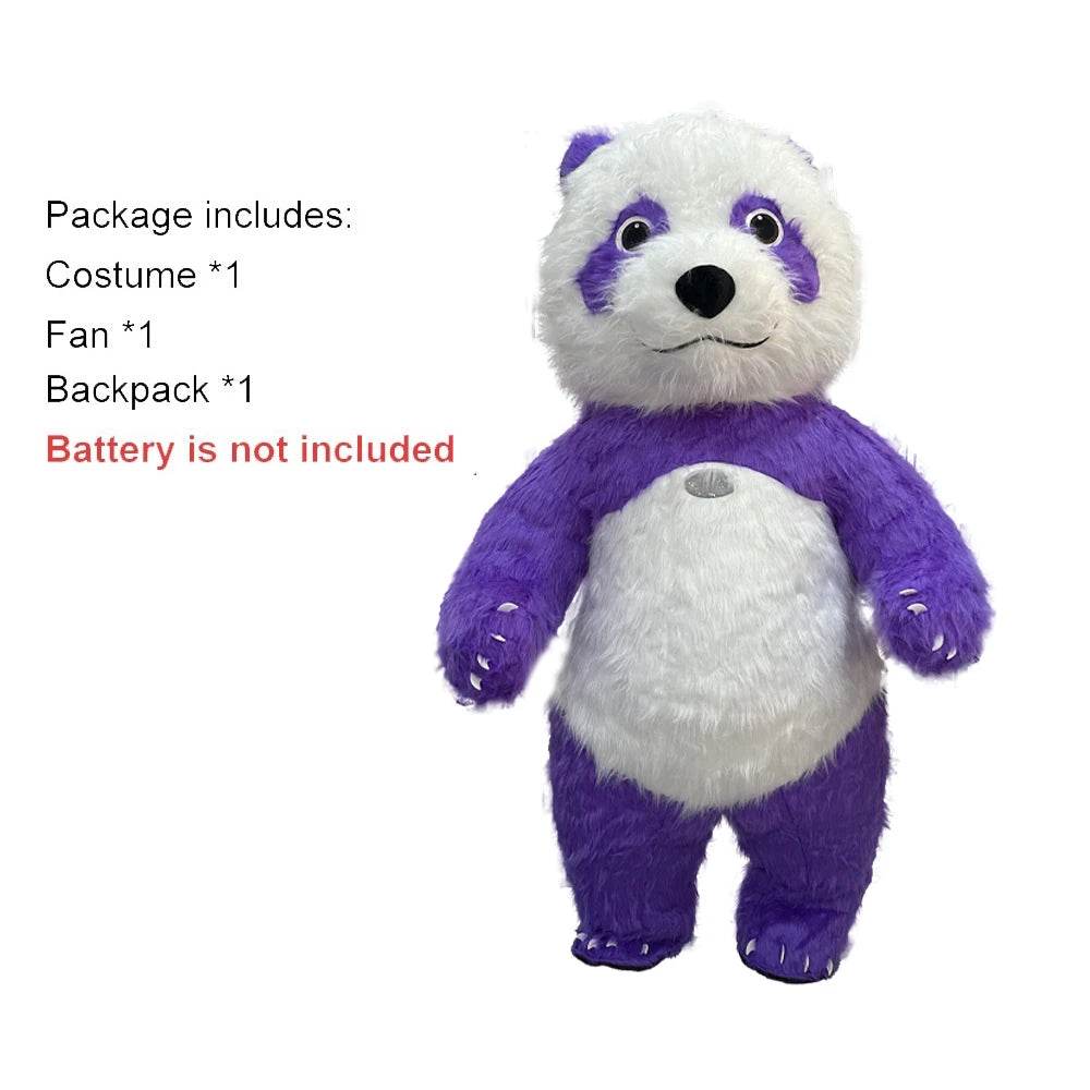 Colorful Panda Costume Inflatable Parade Mascot For Adults - ToylandEU