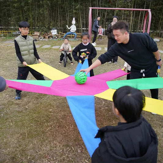 Parachute Teamwork Game Colorful Outdoor Family Fun -  ToylandEU™