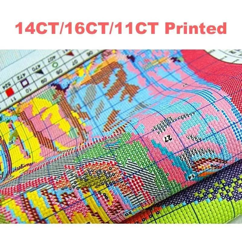  Colorful Parrot Cross Stitch DIY Kit – 14CT, 16CT, 11CT White Aida Fabric with Printed Patterns, Needle & Thread Included -  ToylandEU™