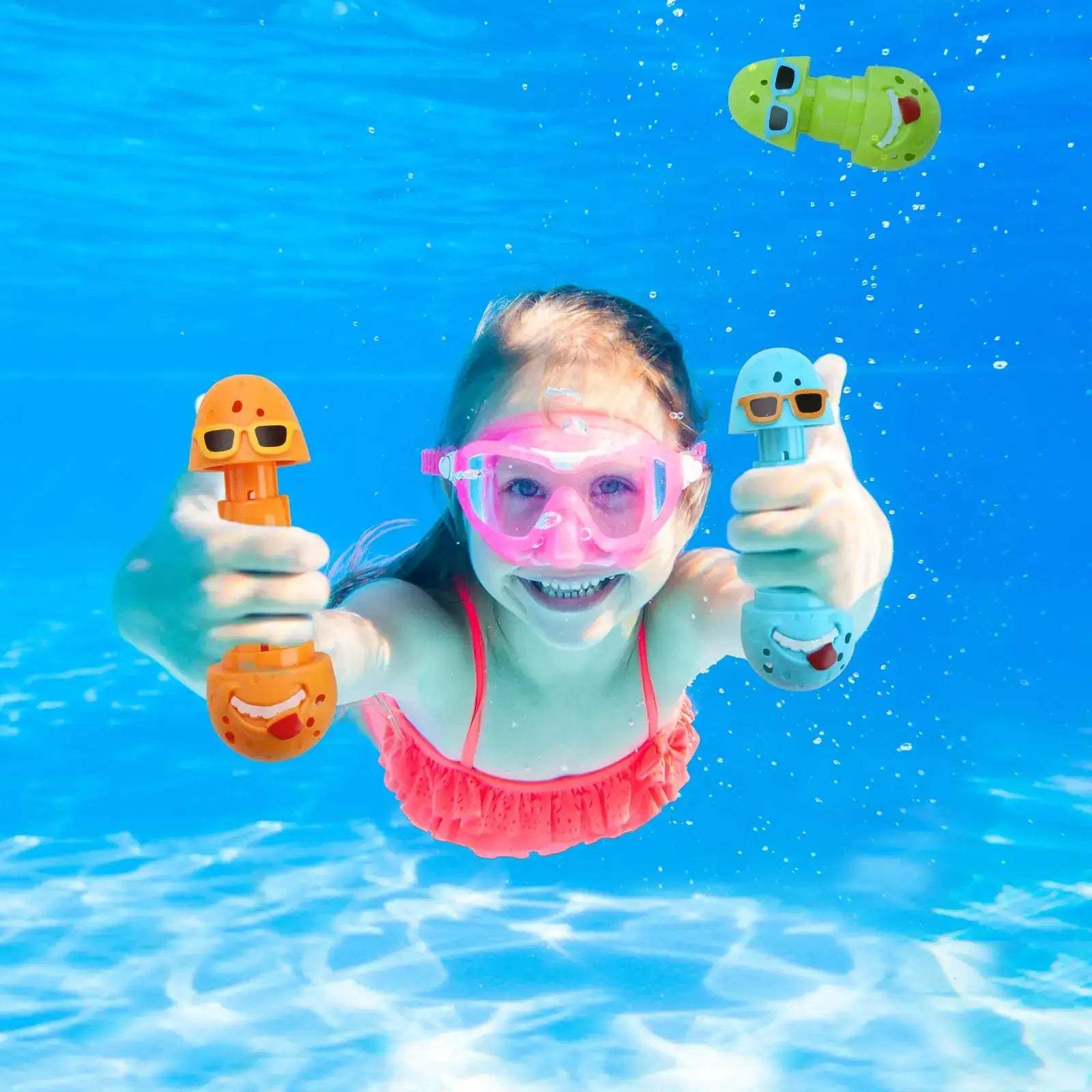  Pool Diving Toys Colorful 3 Pack Egg Clown Sticks -  ToylandEU™