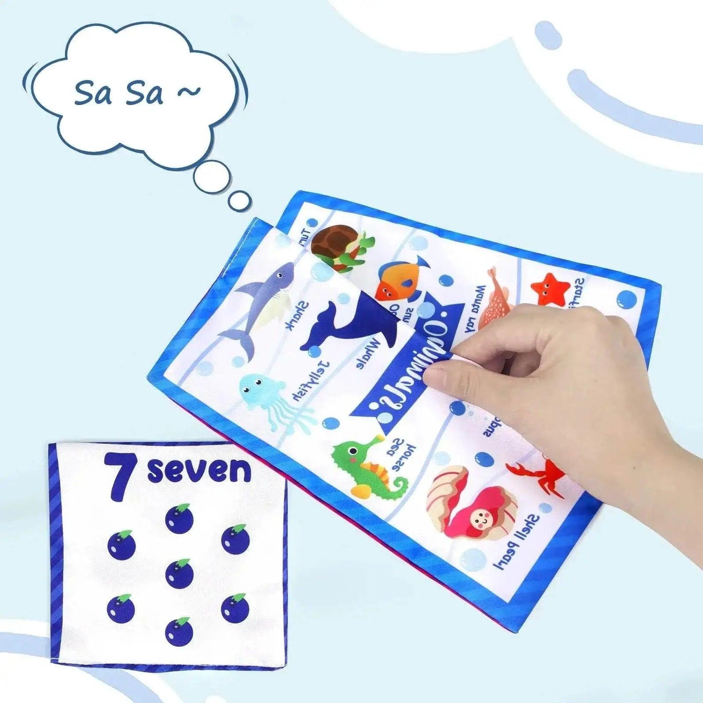  Colorful Soft Sensory Tissue Box Toy For Babies 0-18M Montessori Silk Texture Educational -  ToylandEU™