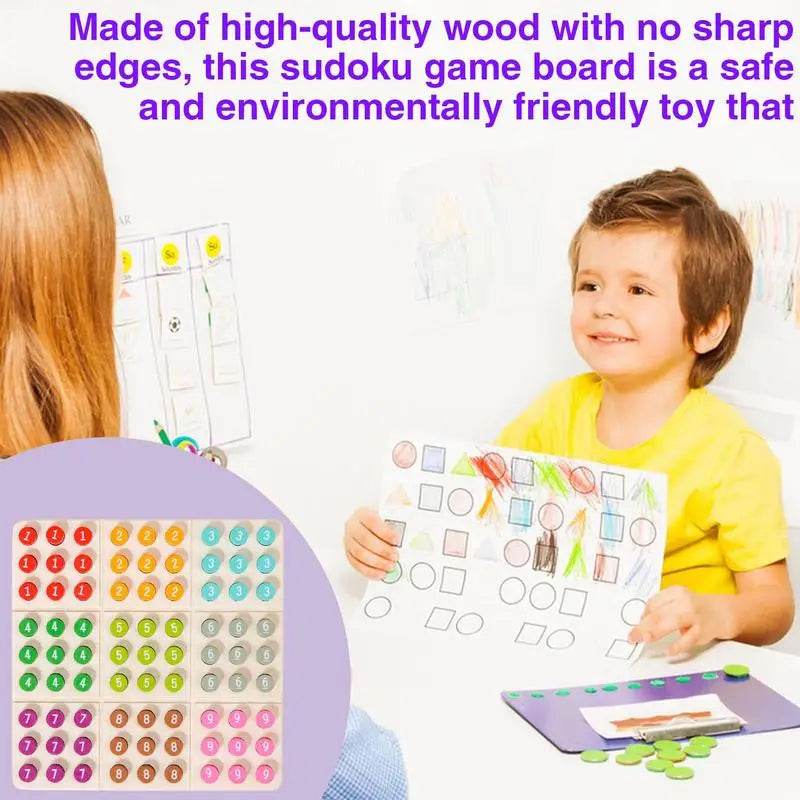 Colorful Sudoku Brain Teaser Game for Kids - Portable Fun & Learning - ToylandEU